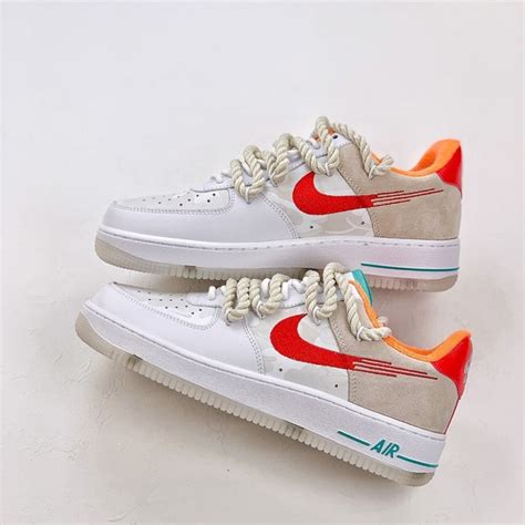 nike air force 1 heren wit oranje|Oranje Air Force 1 Schoenen (1) .